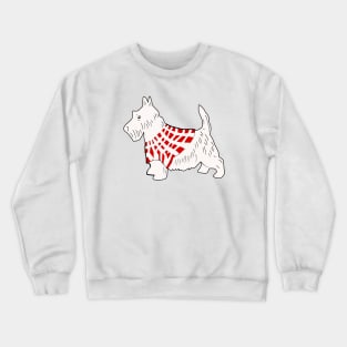 White Scottish Terrier Crewneck Sweatshirt